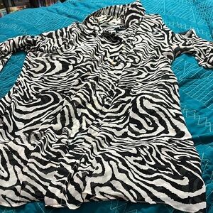 Zebra print Medium Buttondown